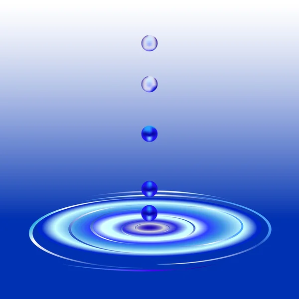 Abstrakcyjne krople wody — Wektor stockowy