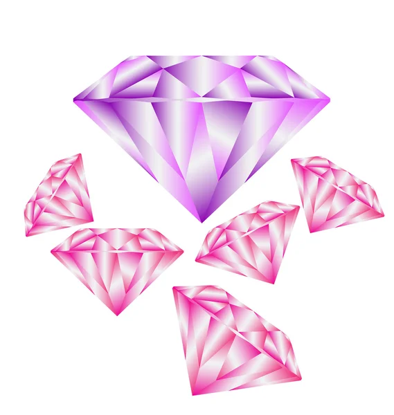 Modèle d'anatomie du diamant — Image vectorielle