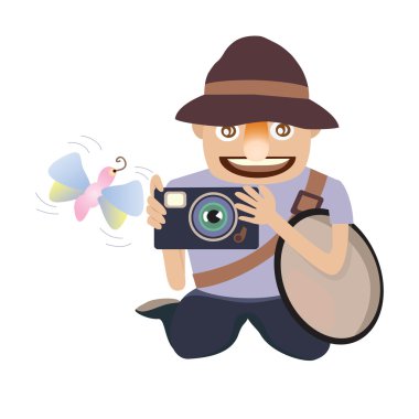 fotoğrafçı kapatmak kelebek kadar