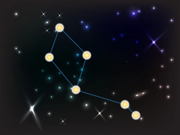 Libra Constellation — Stok Vektör