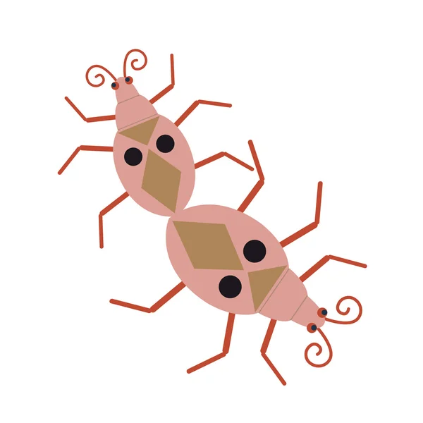 Bug Drury rouge — Image vectorielle