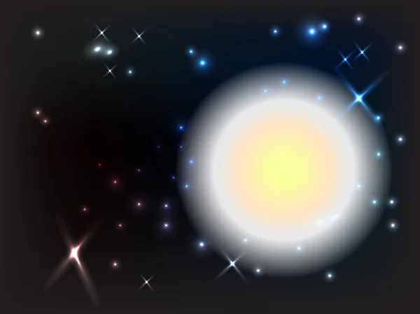 Yıldızlar ve gezegenler — Stok Vektör