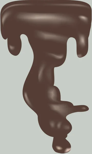 褐色的巧克力 — 图库矢量图片