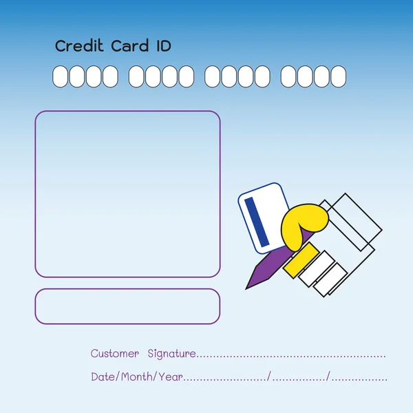 Credit card betaling — Stockvector