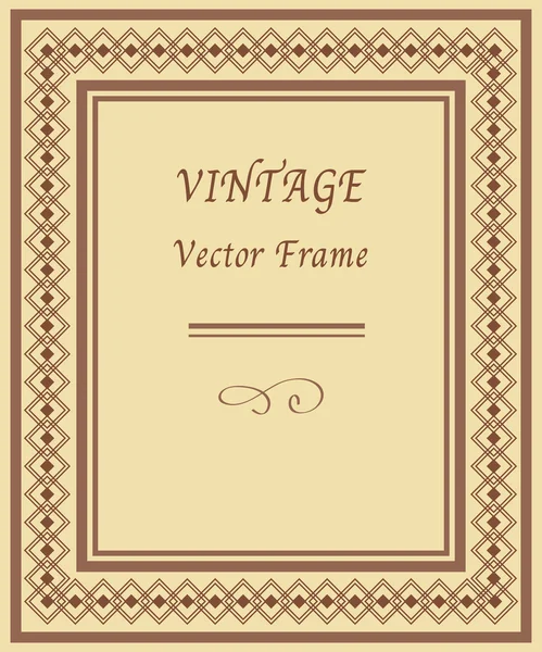 Quadro vintage — Vetor de Stock