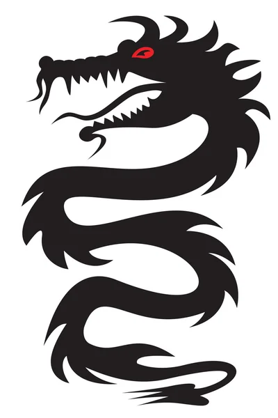 DragonBlack — Stock Vector