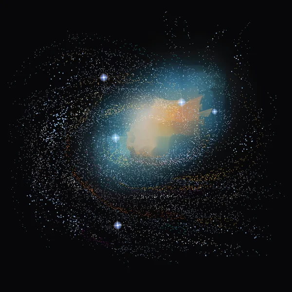 Spiralgalaxy — Stockvector