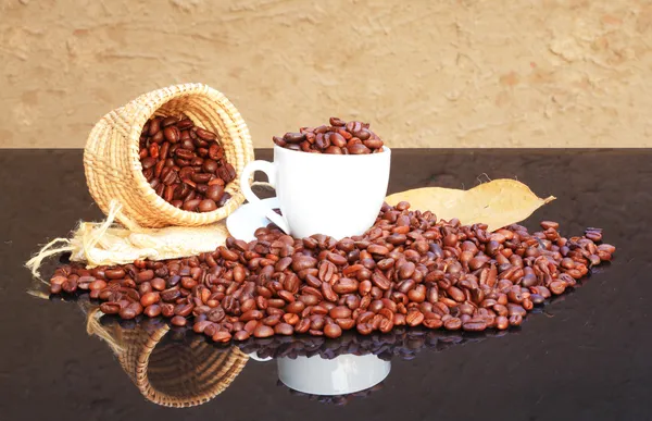 Basket Coffee Seed — Stock Photo, Image