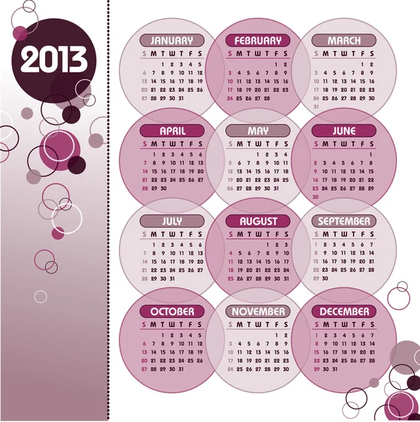 Календар 2013 . — стоковий вектор