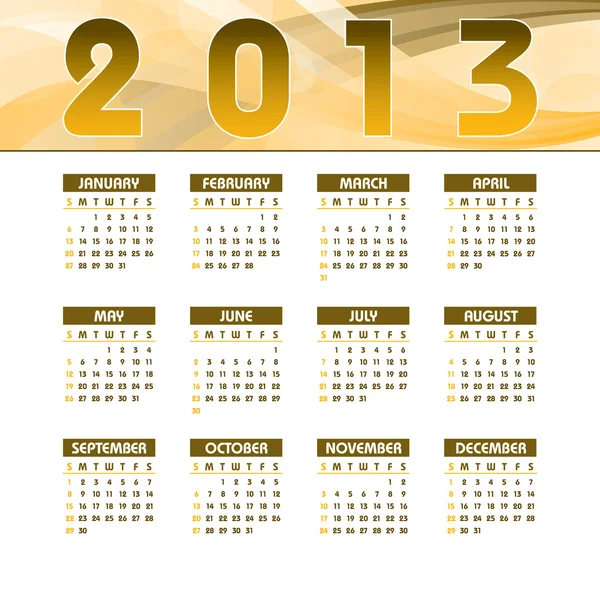 Ημερολόγιο 2013. — Διανυσματικό Αρχείο
