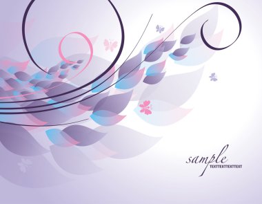 çiçek background. vektör çizim.