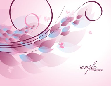 çiçek background. vektör çizim.
