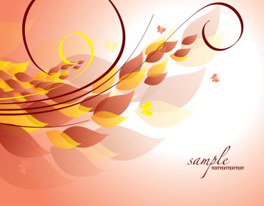 çiçek background. vektör çizim.
