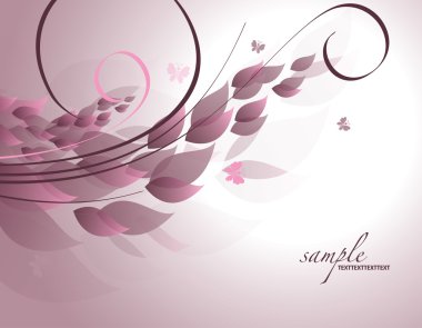 çiçek background. vektör çizim.