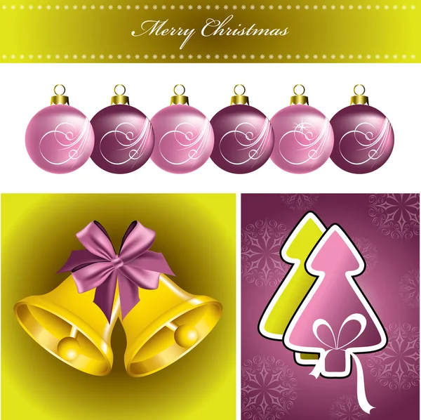 Kerstachtergrond. Vector Illustratie. EPS10. — Stockvector