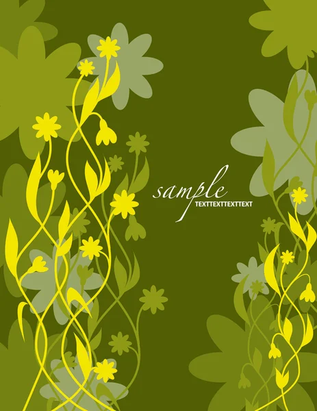 Abstrakter floraler Hintergrund. Vektorillustration. eps10. — Stockvektor