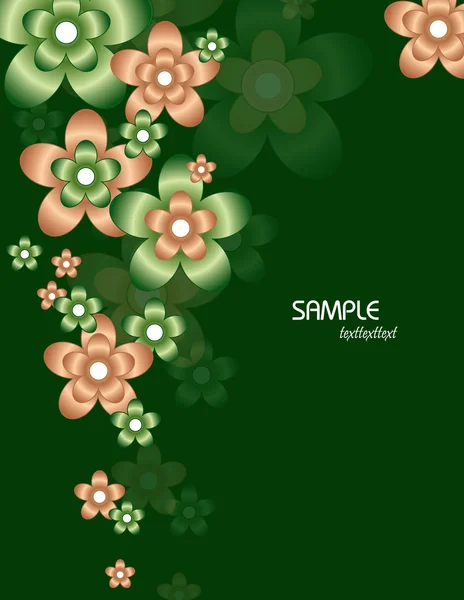 Résumé Floral Background. Eps10 . — Image vectorielle