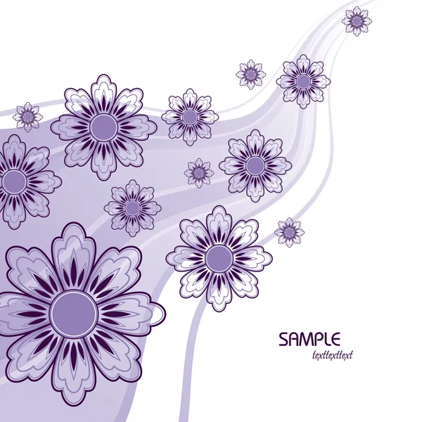 花卉背景。抽象的插图。eps10. — 图库矢量图片