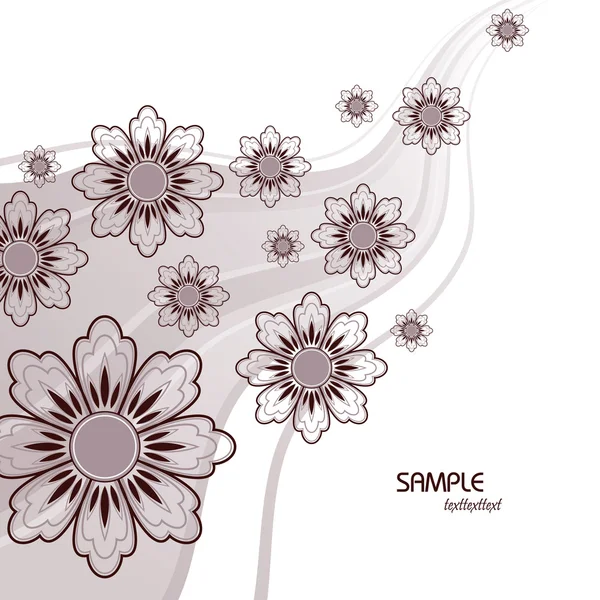 花の背景。抽象イラスト。eps10. — ストックベクタ