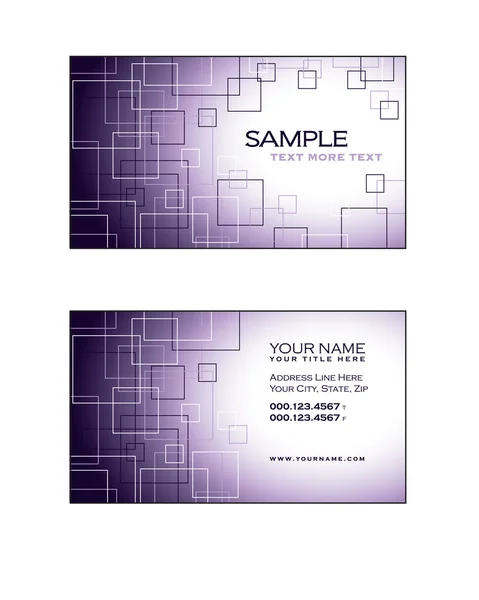 Business Card Template. Abstract Illustration. Eps10. — Stock Vector