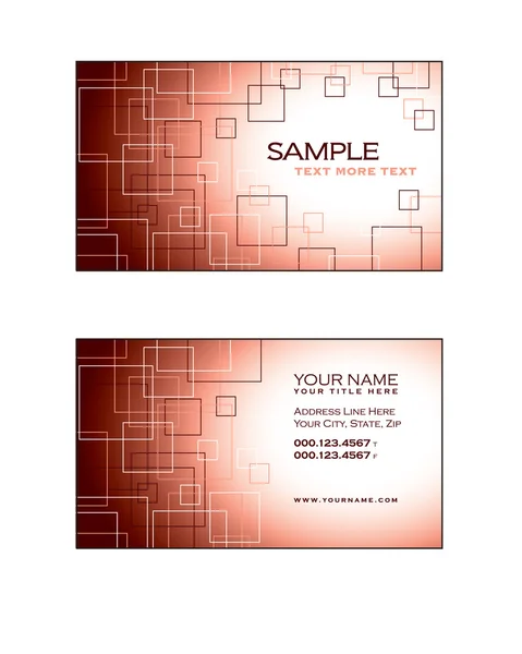 Business Card Template. Abstract Illustration. Eps10. — Stock Vector