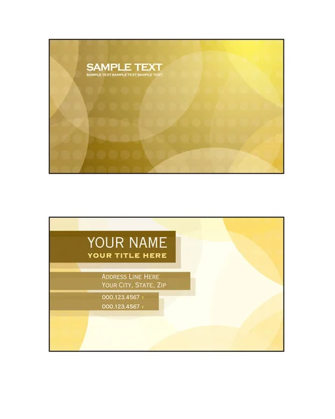 Business Card Template. Abstract Illustration. Eps10. — Stock Vector