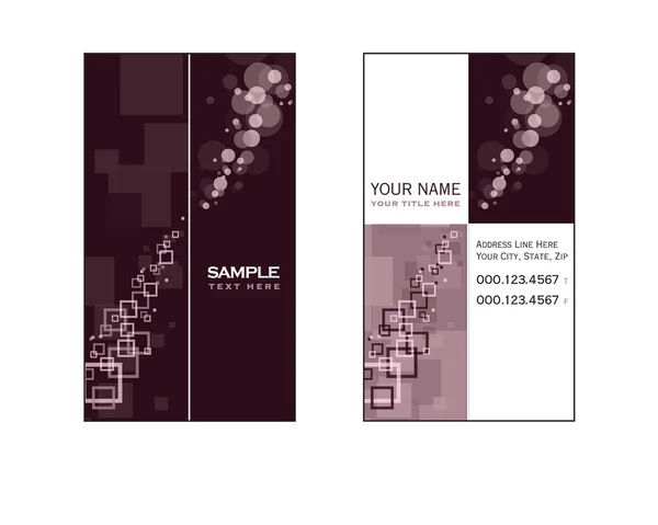 Modello di biglietto da visita. Illustrazione astratta. Eps10 . — Vettoriale Stock