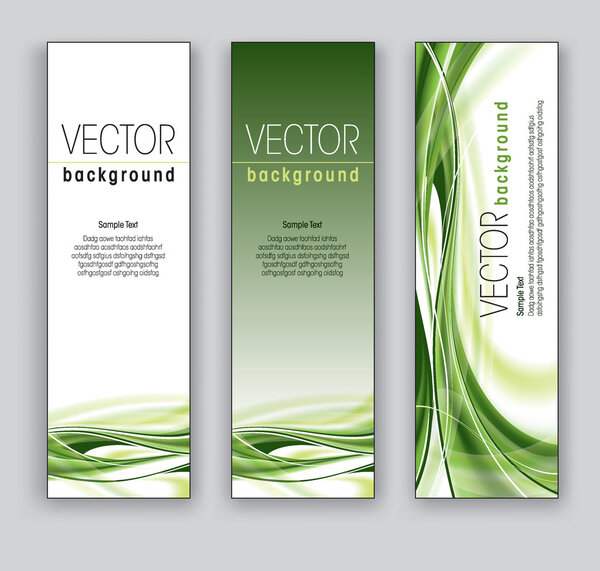 Vector Banners Abstract Backgrounds