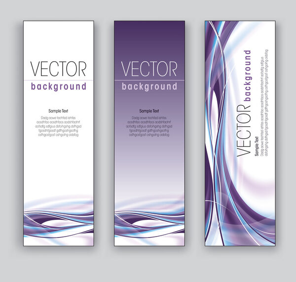 Vector Banners Abstract Backgrounds
