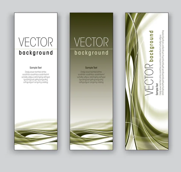 Vector banners abstracte achtergronden — Stockvector