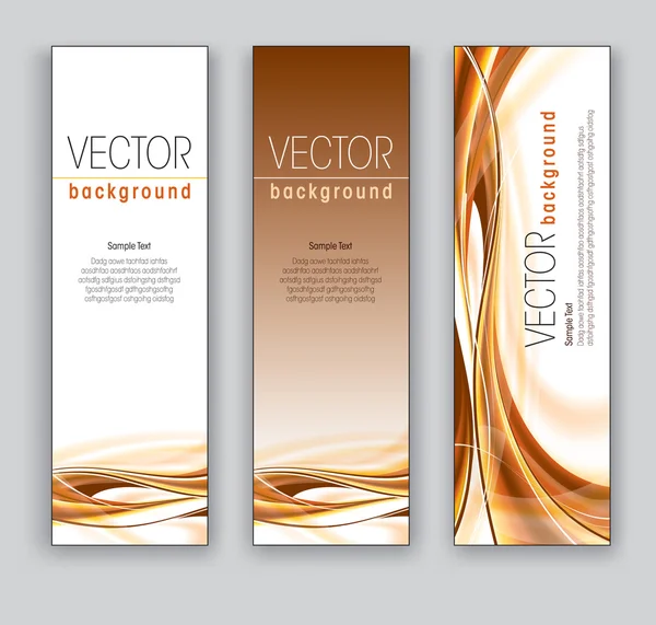 Vector Banners Abstract Backgrounds — Stock Vector