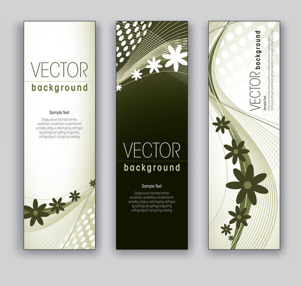 Vector Banners Abstract Backgrounds