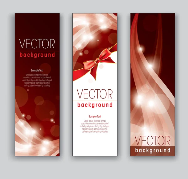 Banners de vectores fondos abstractos — Vector de stock