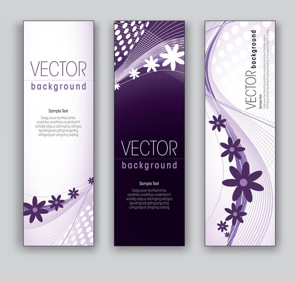 Vector Banners Abstract Backgrounds