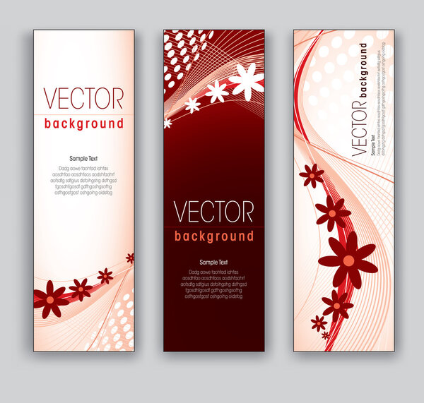 Vector Banners Abstract Backgrounds