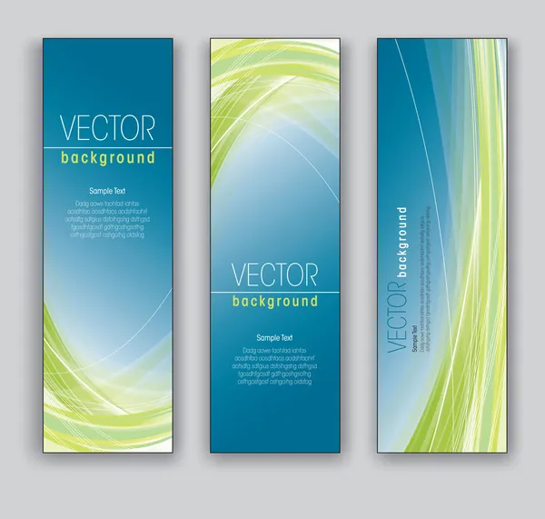 Vector Banners Abstract Backgrounds — Stock Vector