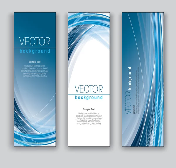 Vector Banners Abstract Backgrounds — Stock Vector