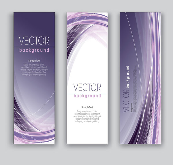 Vector Banners Abstract Backgrounds