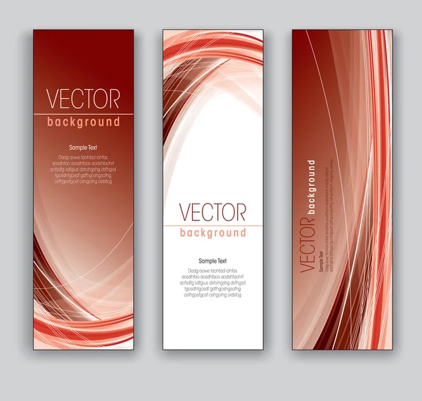 Banners vetoriais planos de fundo abstratos — Vetor de Stock