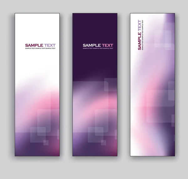 Banners de vectores fondos abstractos — Vector de stock