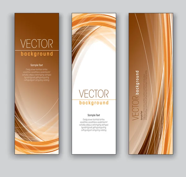 Banners vetoriais planos de fundo abstratos —  Vetores de Stock