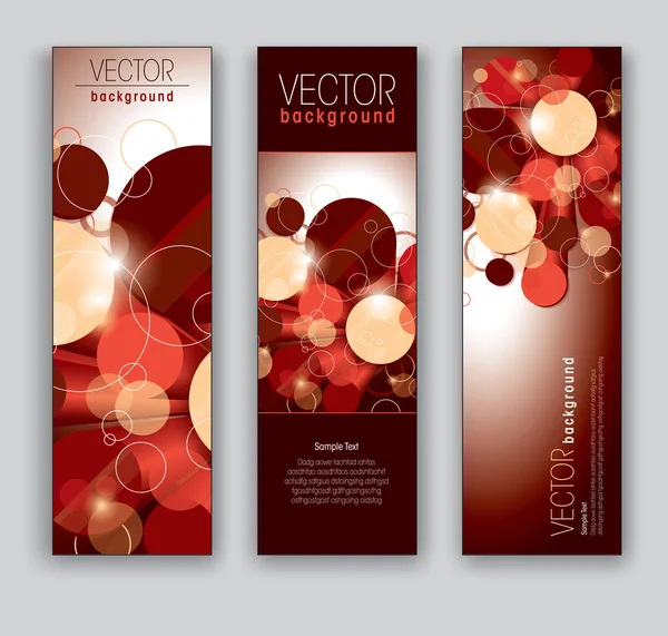 Vector Banners Abstract Backgrounds — Stock Vector