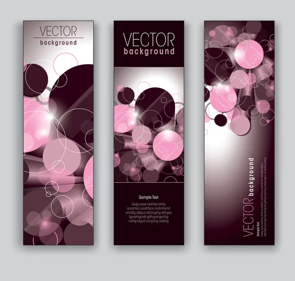 Vector banners abstracte achtergronden — Stockvector