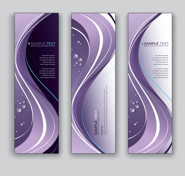 Banners de vectores fondos abstractos — Vector de stock