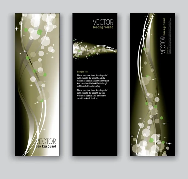 Banners vetoriais planos de fundo abstratos —  Vetores de Stock