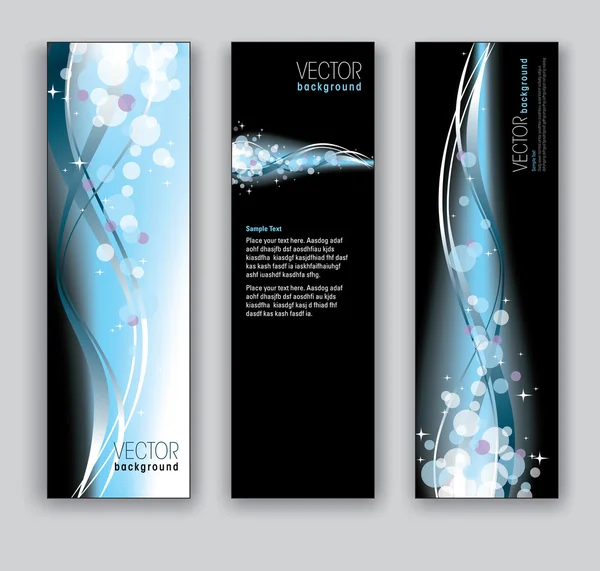 Banners vetoriais planos de fundo abstratos —  Vetores de Stock