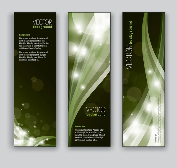 Vector banners abstracte achtergronden — Stockvector