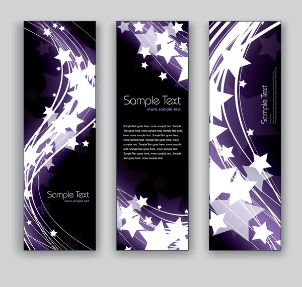 Vector Banners. Abstract Backgrounds. — Stock Vector