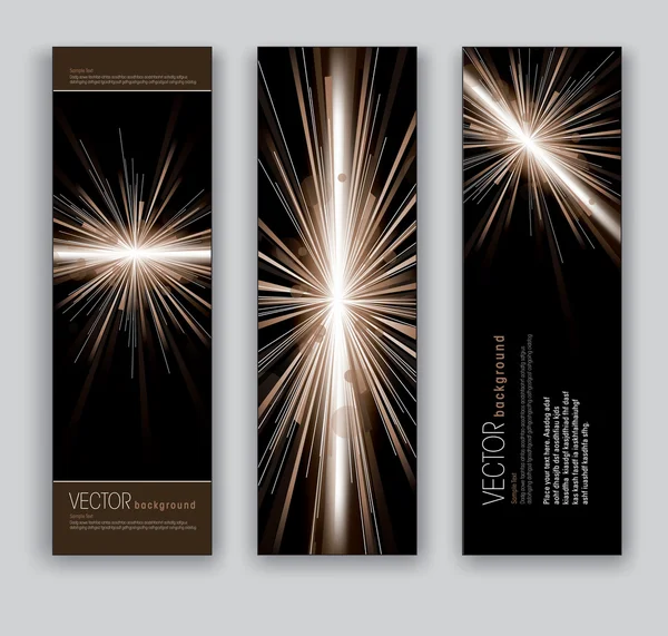 Vector Banners. Fondos abstractos . — Vector de stock