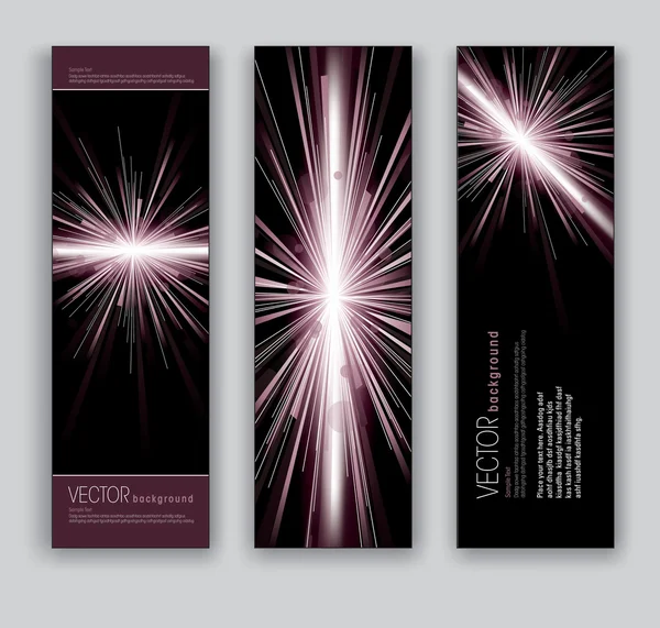 Vector Banners. Contexto abstrato . — Vetor de Stock